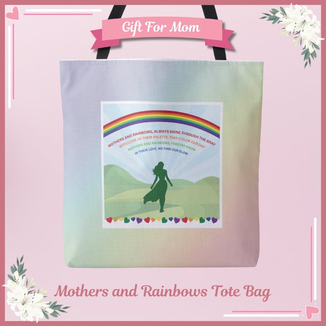 Mütter und Regenbogen Muttertagstasche (Mother’s and Rainbows Tote Bag)