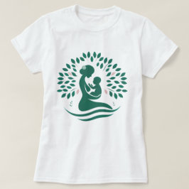Mutter und Silhouette des Babybaumes Geburt, Gesch T-Shirt