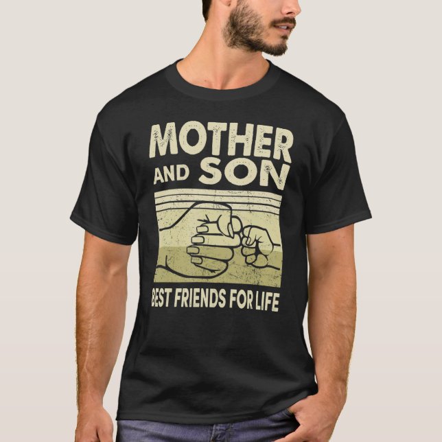 Mutter und Sohn besten Freund für das Leben Mama T-Shirt (Vorderseite)