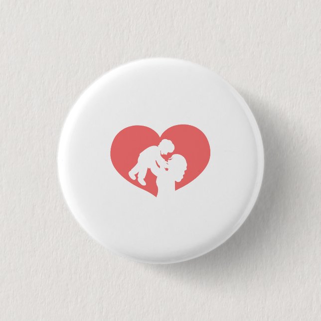 Mutter und Sohn Button (Vorderseite)