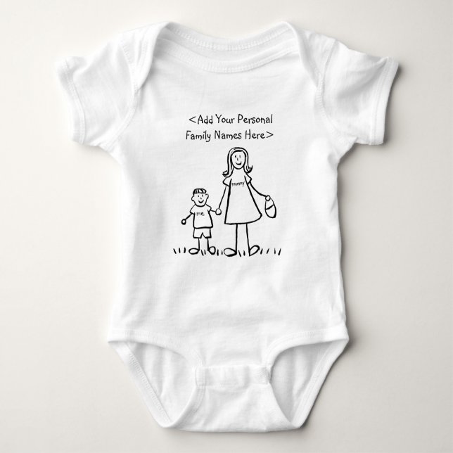 Mutter und Sohn Custom Family Mommy and Me Shirt (Vorderseite)