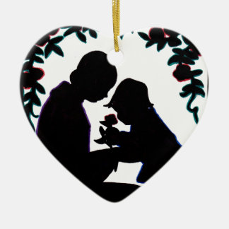 Mutter und Sohn Keramikornament