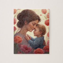 Mutter und Sohn - Mutter umarmen Puzzle
