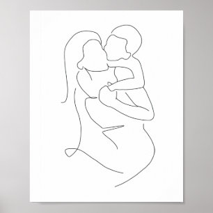 Mutter und Sohn Print, Mutter und Sohn Art, Mutter Poster