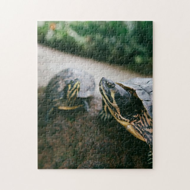 Mutter und Tier Schildkrötenfotografie Tier Puzzle (Vertikal)