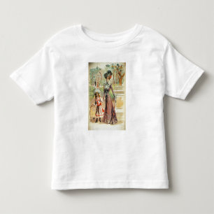 Mutter und Tochter auf einem Weg (Farbelitho) Kleinkind T-shirt