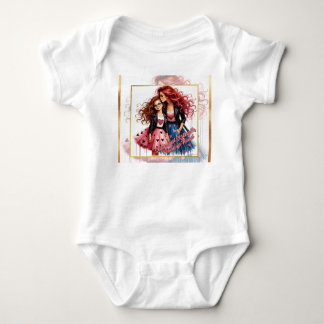 Mutter und Tochter Baby Strampler