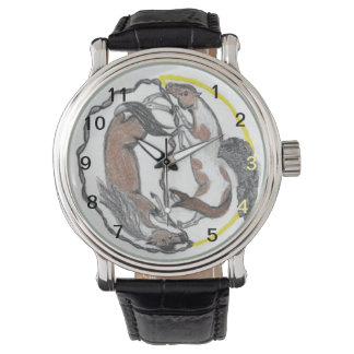 Mutter und Tochter-Bilanz Armbanduhr