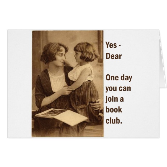 Mutter und Tochter eines Buchklubs (Vorderseite (Horizontal))