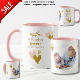 Mutter und Tochter Forever Linked FOTO Tasse