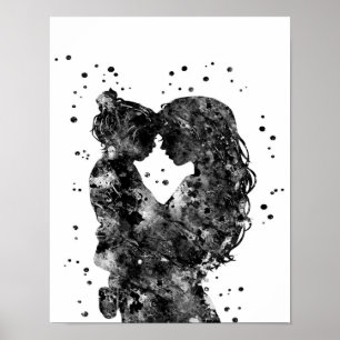 Mutter und Tochter Geschenke Idee, Familiengeburt  Poster