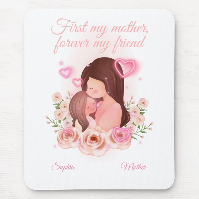 Mutter und Tochter, Individuelle Name Mousepad (Vorne)