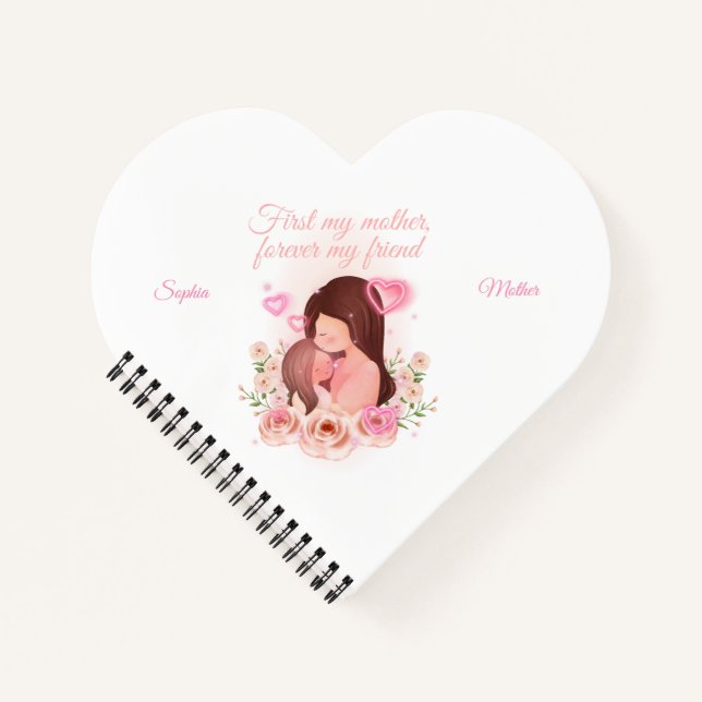 Mutter und Tochter, Individuelle Name Notizbuch (Vorderseite)