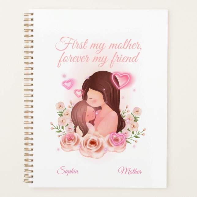 Mutter und Tochter, Individuelle Name Planer (Vorderseite)