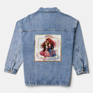 Mutter und Tochter Jeansjacke