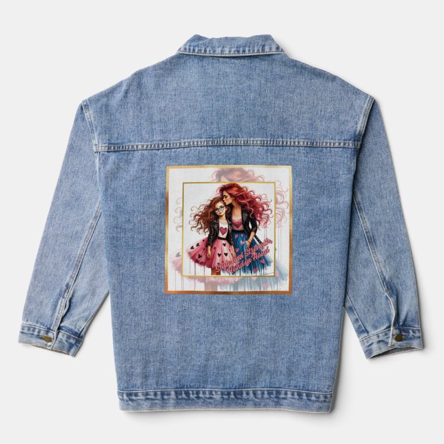 Mutter und Tochter Jeansjacke (Rückseite)