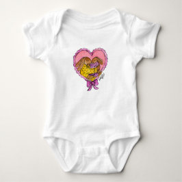 Mutter und Tochter-Kaninchen-Bodysuit Baby Strampler