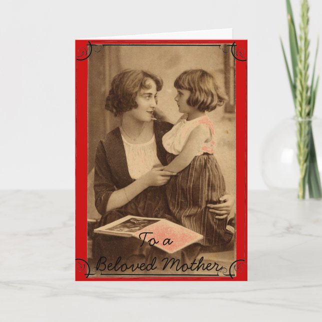 Mutter und Tochter Karte (Vorderseite)