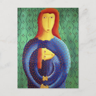 Mutter und Tochter Postkarte