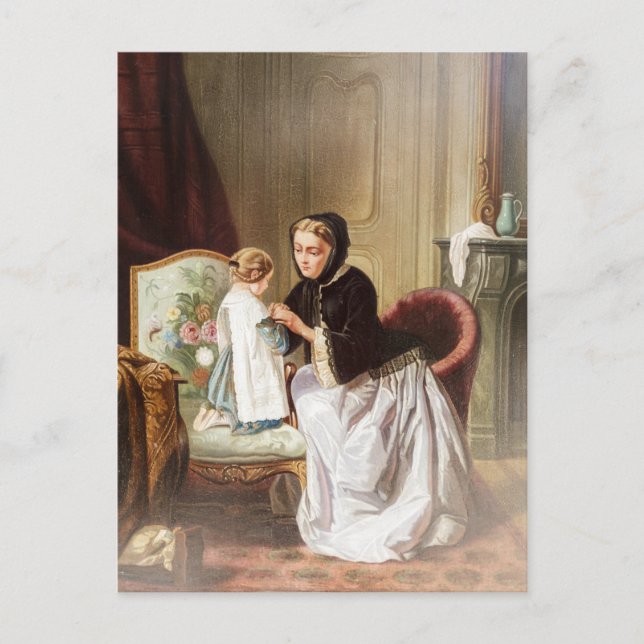 Mutter und Tochter Postkarte (Vorderseite)