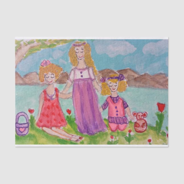 Mütter und Töchter Seidenpapier (Vorderseite)