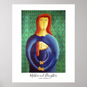 Mutter- und Töchtergemälde Poster