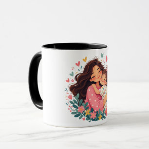Mutter- und Tochterliebe Tasse