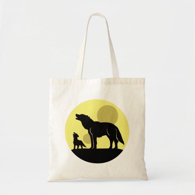 Mutter und Wolf Pup Tragetasche (Vorne)