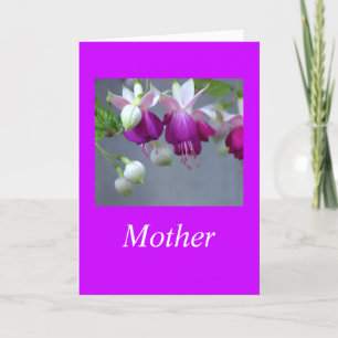 "MUTTER" / VERÄNDERUNGSFUCHSIA DANKESKARTE