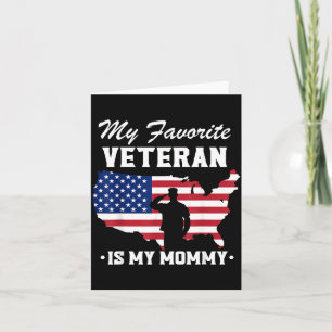 Mutter Veteranentag Mein Lieblingsveteran Ist Mein Karte