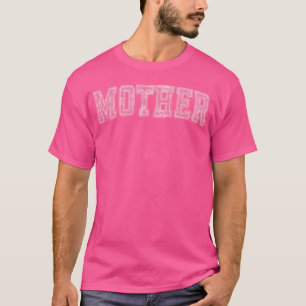 Mutter Vielfalt gewitterte Buchstaben rosa T-Shirt