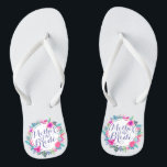 Mutter vom Braut-tropischen Blumen drehen Flip Flops<br><div class="desc">Für weitere Kundenbezogenheit klicken Sie bitte "besonders anfertigen" Knopf und benutzen unser Entwurfswerkzeug,  um diese Schablone zu ändern. Wenn die Wahlen verfügbar sind,  können Sie Text ändern und Bild,  indem es einfach auf "klickt,  redigieren, /entfernen Text oder Bild hier" und addieren Ihre Selbst. Entworfen durch Freepik.</div>