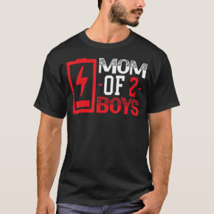 Mutter von 2 Jungen Mutterschaft Beste Mama Aller T-Shirt