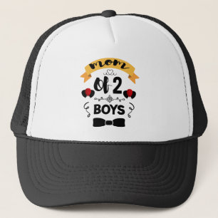 Mutter von 2 Jungs Geschenk der Mutter von Sohn Mu Truckerkappe