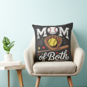 Mutter von beiden Game Day Baseball Softball  Kissen