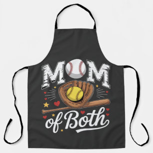 Mutter von beiden Game Day Baseball Softball Schürze