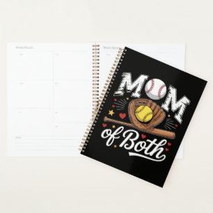 Mutter von beiden Spieltags Baseball Softball  Planer