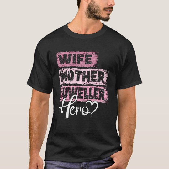 Mutter von Beruf Mutter Heldin Jeweler T-Shirt (Vorderseite)