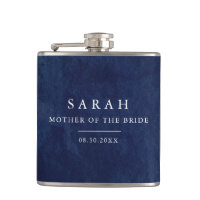 Mutter von Bride Gift Watercolor Blue Wedding Flas