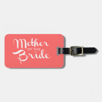 Mutter von Bride Retro Script White auf Peach