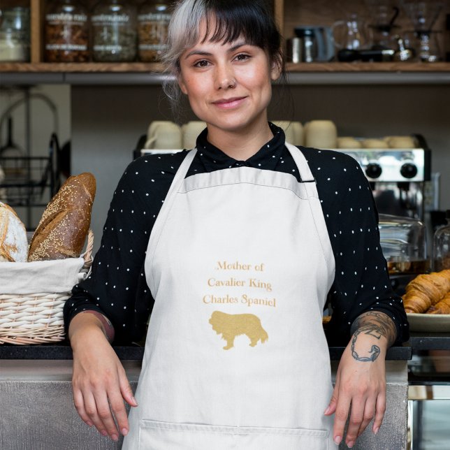 Mutter von Cavalier King Charles Spaniel Gold Schürze (Von Creator hochgeladen)