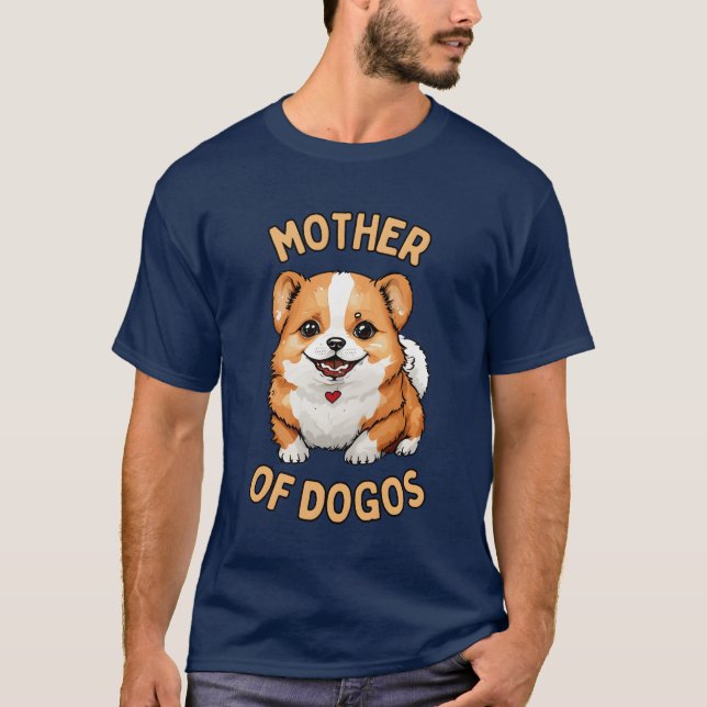 Mutter von Dogos-Geschenk T-Shirt (Vorderseite)