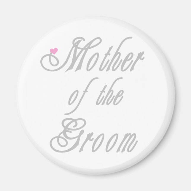 Mutter von Groom Classy Grays Magnet (Vorne)