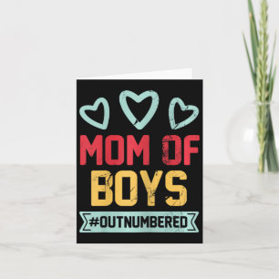 Mutter von Jungen #outnumbered Mama Eltern Lustige Karte