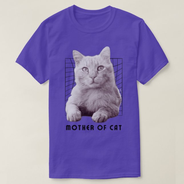 Mutter von Katze3 T-Shirt (Design vorne)