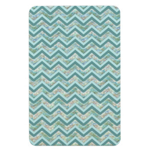 Mutter von Pearl Aquamarin ZigZag Magnet