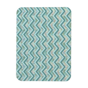Mutter von Pearl Aquamarin ZigZag Magnet