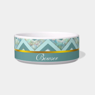 Mutter von Pearl Aquamarin ZigZag Napf