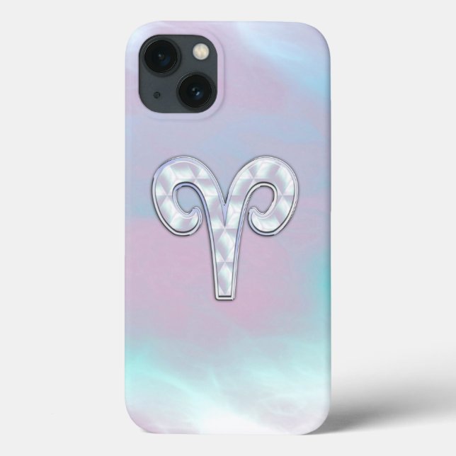 Mutter von Pearl Aries Zodiac Symbol Decor Case-Mate iPhone Hülle (Rückseite)