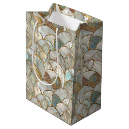Mutter von Pearl Gold Accent Mosaic Style Mittlere Geschenktüte